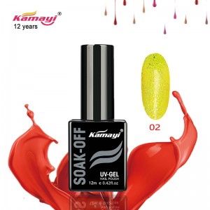 Kamayi OEM tùy chỉnh 12ml Gel gel đánh bóng màu ngọc trai loạt uv led gel đánh bóng móng tay lâu dài cho bán buôn