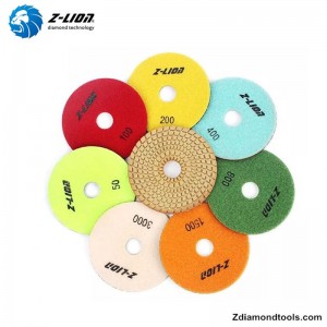Z-LION ZL-123C Nhựa đánh bóng linh hoạt bằng kim cương ướt cho các dự án đá