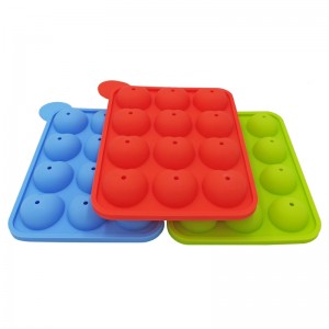 Khuôn silicon 3D Khuôn bánh sô cô la 12 Khuôn Silicone Lollipop