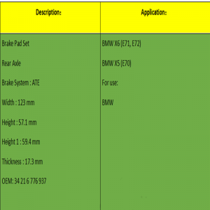 Má phanh (OE: 34 21 6 776 937)