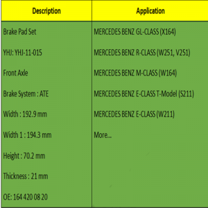 Má phanh (OE: 164 420 08 20)