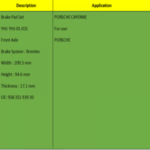 Má phanh (OE: 958 351 939 30)