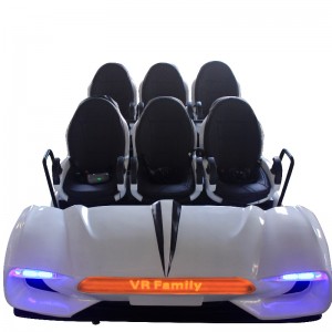 Tàu vũ trụ 9DVR (màu trắng) Bán nóng trải nghiệm giải trí thực tế ảo chỗ ngồi Rạp chiếu phim 9Dvr 6 Ghế 9vr Dành cho gia đình