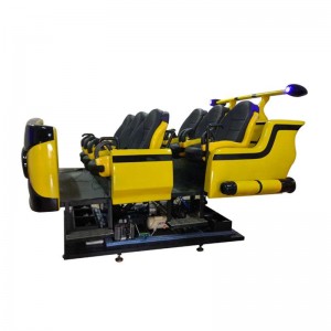 Thiết bị công viên chủ đề mới 6 nền tảng chuyển động giả lập dof 9d vr tàu vũ trụ 6 Ghế 9vr cho gia đình