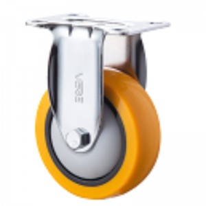 Vật chứa mạ đĩa trung bình với bánh xe Orange TPE