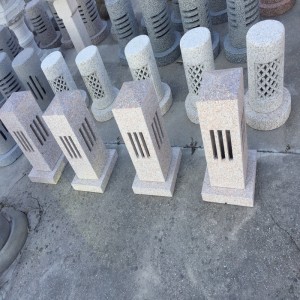 Đèn lồng đá Chạm khắc đá và điêu khắc Thủ công tinh khiết tự nhiên Độc đáo