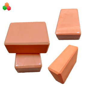 Nhà máy cung cấp bộ nhớ chất lượng cao khối eva dập nổi logo OEM tập thể dục yoga khối sinh thái in bọt tập huấn sức khỏe