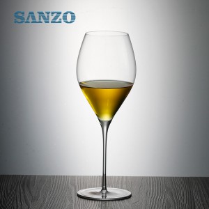 SANZO Black Red Wine Glass Handmade Chì pha lê miễn phí Crystal Blue Màu thân cây Kính nhiệt