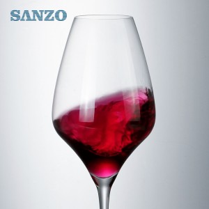 SANZO Blue Wine Glass Handmade