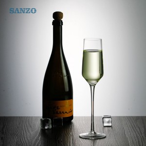 SANZO Bohemia Crystal Tùy chỉnh Handmade Rõ ràng Bán buôn Ly Champagne Bán buôn nóng Bán ly Champagne giá rẻ