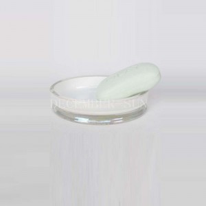 Trắng vuông với các phụ kiện phòng tắm kính decal vàng với giữ bàn chải đánh răng