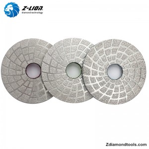 ZL-QH17 4 inch công cụ kim cương được hàn chân không cho đá