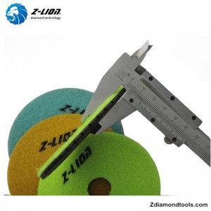 Tấm lót nhựa bê tông đánh bóng 4 inch ZL-123CM với kim loại điền