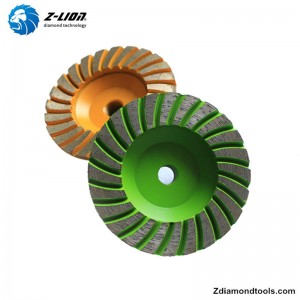 Bánh xe cốc kim cương ZL-21 4 inch cho đá, mài bê tông