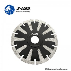 Lưỡi dao kim cương tốt nhất phân khúc ZL-HB05 T cho đá granit với vòng gia cố