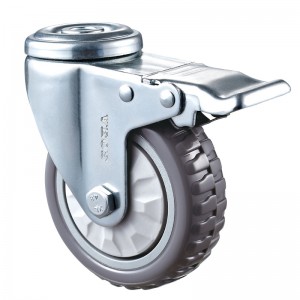 Medium Duty - Vỏ mạ Chrome với bánh xe Diamand TPE màu xám