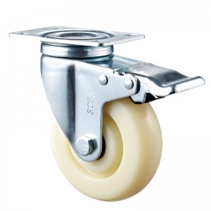 Medium Duty - Vỏ mạ Chrome với bánh xe TPE màu trắng