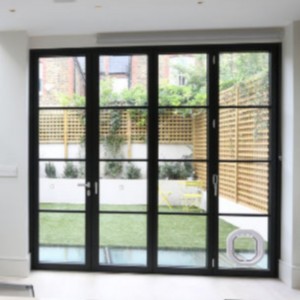 Cửa nhôm gấp bên ngoài