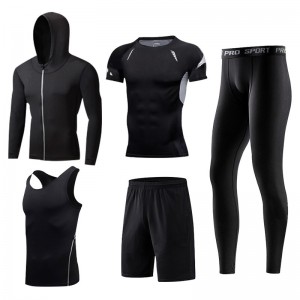 FDMM007- Bộ quần áo thể thao nam nén 5 chiếc