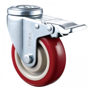 Medium Duty - Vỏ mạ Chrome với bánh xe TP2 màu đỏ