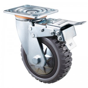 Heavy Duty - Vỏ mạ Chrome với bánh xe TPE màu nâu