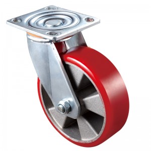 Heavy Duty - Vỏ mạ Chrome với bánh xe TPE màu đỏ