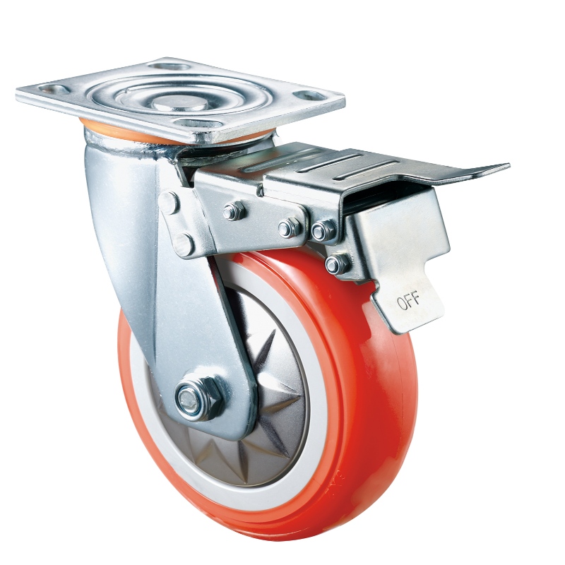 Heavy Duty - Vỏ mạ Chrome với bánh xe TPE màu cam