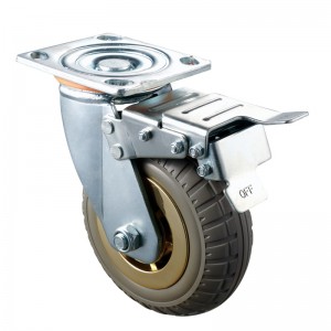 Heavy Duty - Vỏ mạ Chrome với bánh xe TP2 màu nâu