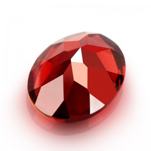 Trang sức cưới garnet đỏ ruby ​​vòng cổ nữ mặt dây chuyền pha lê