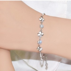 Saphire phụ nữ vòng tay khối zirconia bangle