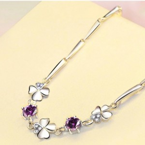 Saphire phụ nữ vòng tay khối zirconia bangle