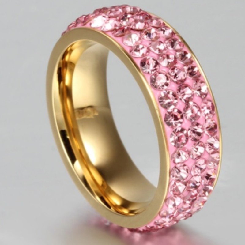 Nhẫn pha lê nhẫn vàng nhẫn vàng hồng nhẫn vàng hồng