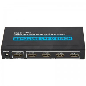 Bộ chuyển đổi HDMI 4x1 V2.0 Hỗ trợ 3D Ultra HD 4Kx2K @ 60Hz HDCP2.2