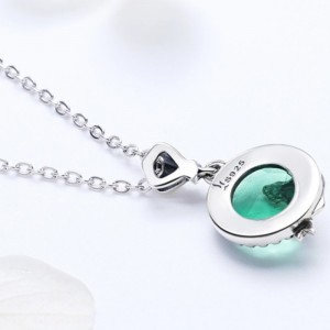 Mặt dây chuyền nàng tiên cá 925 sterling bạc cho phụ nữ vòng cổ đá quý