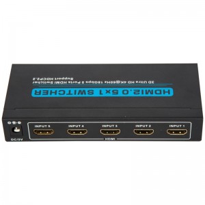 Bộ chuyển đổi HDMI 5x1 HDMI 5x1 Hỗ trợ 3D Ultra HD 4Kx2K @ 60Hz HDCP2.2