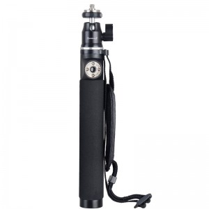 Máy ảnh tự sướng mở rộng Camera nhôm KINGJOY H100D-63 với đầu bóng kim loại xoay 360 độ