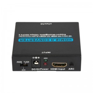 V2.0 Bộ trích xuất âm thanh HDMI sang HDMI + Bộ chuyển đổi âm thanh Hỗ trợ 3D Ultra HD 4Kx2K @ 60Hz HDCP 2.2 18Gbps