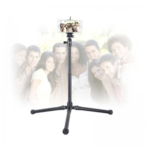 Kingjoy SC056 Bộ dụng cụ ba chân có thể gập lại 5 phần với góc chụp thấp và cột trung tâm có thể được sử dụng làm monepad