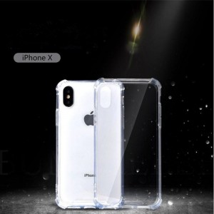 iPhone X \/ iPhone XS TPU + PC vỏ điện thoại di động trong suốt và chống va đập