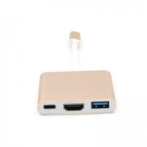 Bộ chuyển đổi USB loại C sang HDMI + USB 3.0 + Loại C Hub