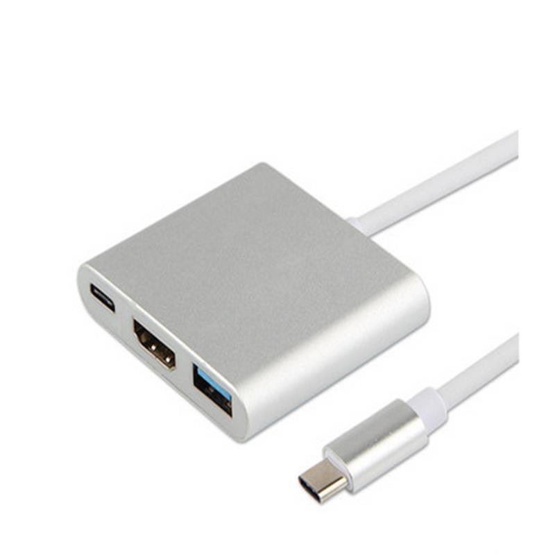 Bộ chuyển đổi USB loại C sang HDMI + USB 3.0 + Loại C Hub
