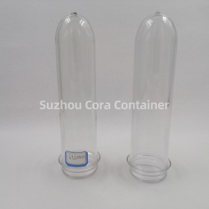 39mm 120g Kích thước cổ 46mm Plasitc Pet Preform cho nước giải khát dầu