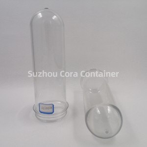 55mm 156g Kích thước cổ 62mm Plasitc Pet Preform cho nước giải khát dầu