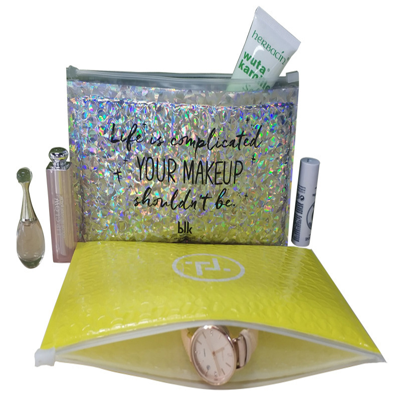 Cỡ thiết kế đồ thị trường không thấm nước từ đâu túi laze bọc bong bóng tia laze chống nén trang điểm