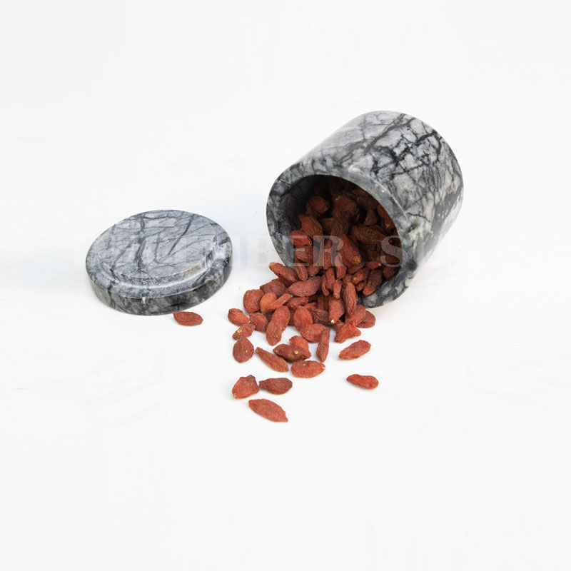 Bình đá cẩm thạch có nắp đồ dùng nhà bếp