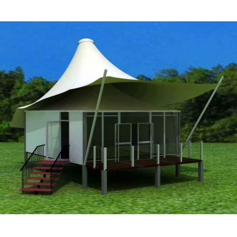Nhà Prefab Lều cắm trại Lều sang trọng Khách sạn nghỉ dưỡng ở Úc với phòng khách và phòng tắm