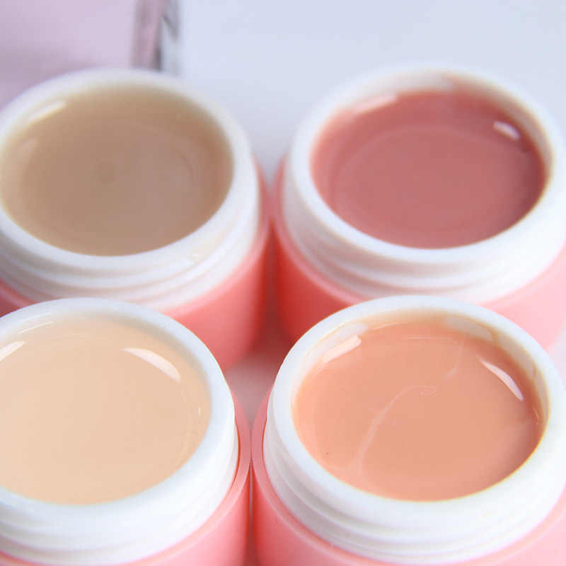 kamayi 8ml ngụy trang uv builder gel nghệ thuật móng tay mỏng nude thạch gel ngâm ngâm uv rõ ràng xây dựng gel 20 màu