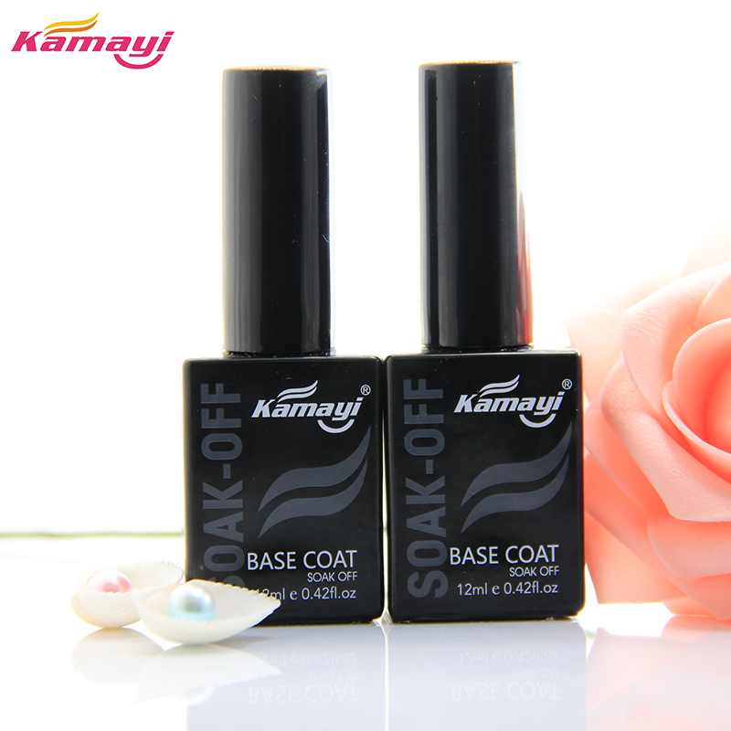 Kamayi topcoat và cơ sở áo khoác móng tay thiết kế chất lượng nhà máy giá ngâm ngâm uv led móng tay sơn bóng gel kết thúc