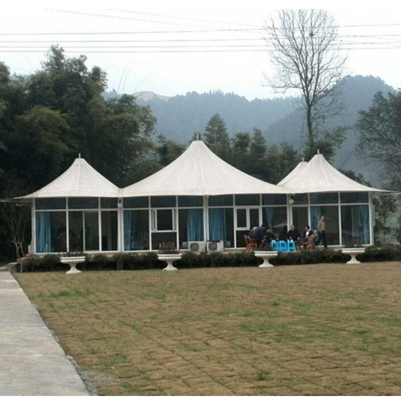 Nhà Prefab 2 người Trung Quốc Lều cắm trại sang trọng Khách sạn Lều trại với phòng tắm và trang trí nội thất