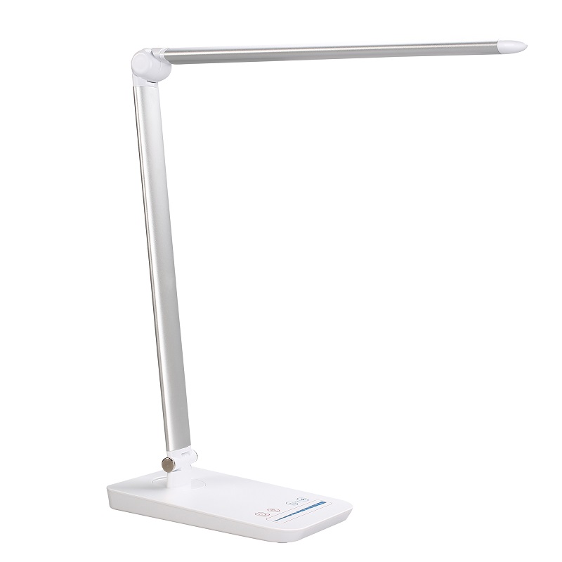 5xx Dimmable Modern Office Wireless Charger Touch QI Light Led table Lamp with USB sạc cổng